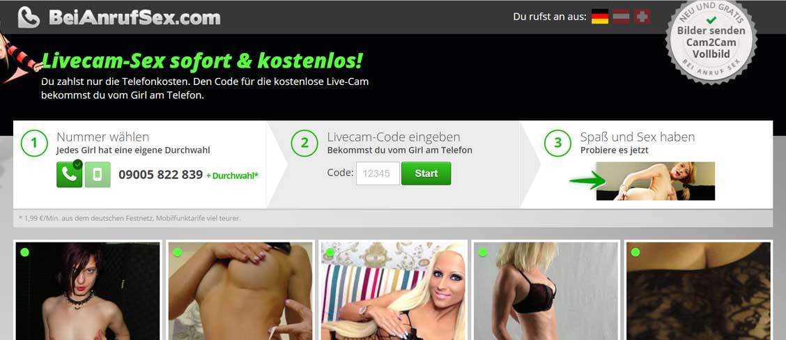 beianrufsex.com webseite